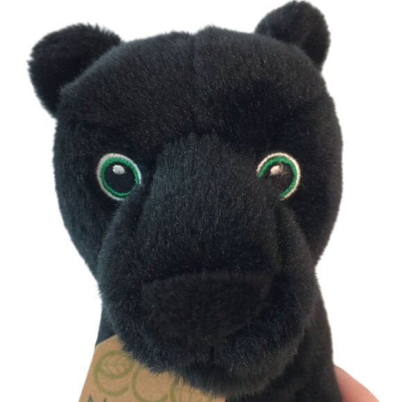 Aurora Eco Nation Black Panther Plush 8" Stuffed Animal Toy #35043 NWT - Picture 5 of 8